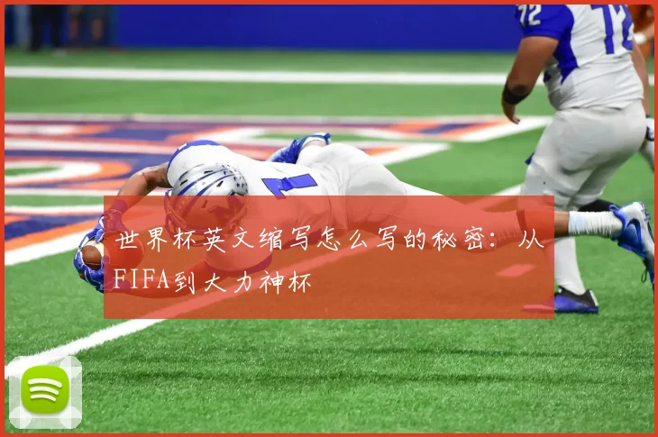 世界杯英文缩写怎么写的秘密：从FIFA到大力神杯
