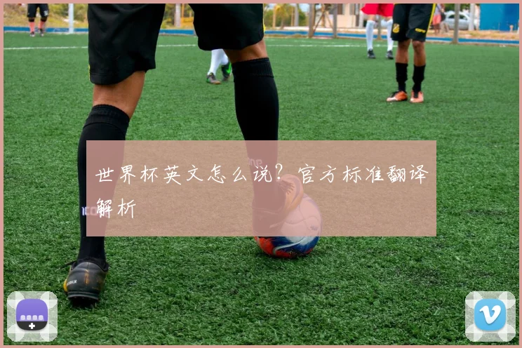 世界杯英文怎么说?官方标准翻译解析